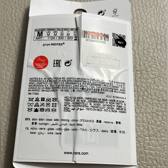 NWT - Zara Men’s Scorpion Brass Bracelet - Size M / 8.5” - Picture 6 of 6